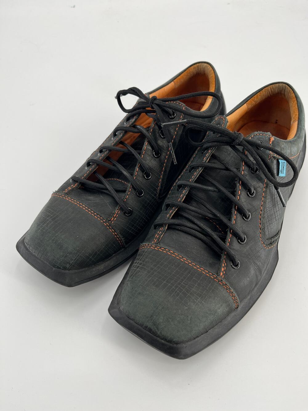 John Fluevog Future Angel Will Sneakers Sz Men's 10 Black Leather Lace Up